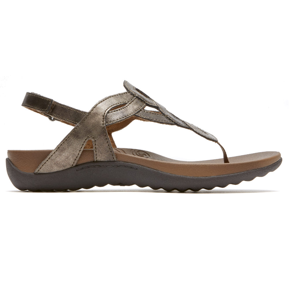 Sandalias Rockport Mujer Mexico - Ramona Marrom Oscuro - HXSCY2631